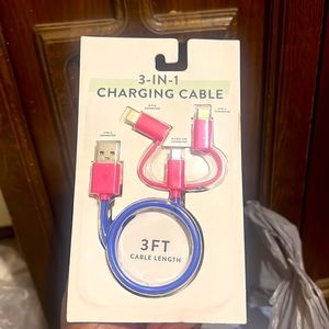 Key chain &3 port charging cord